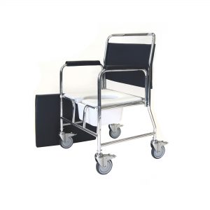 Mobile Commode Adjustable Height