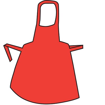 Polythene Aprons – Roll Red
